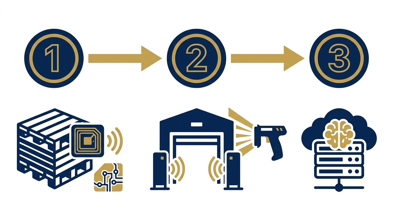 Giải pháp RFID truy xuất nguồn gốc lô sản xuất hoạt động thế nào?