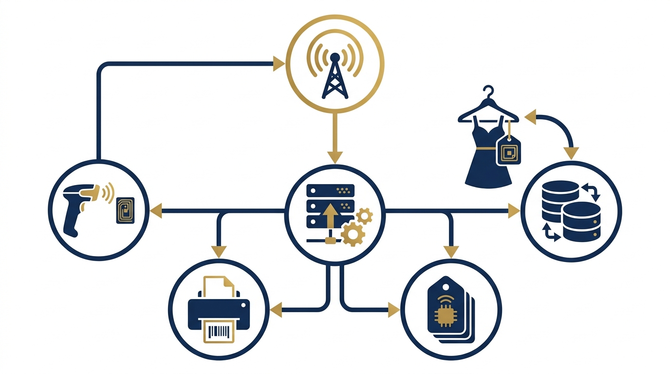 Cơ cấu chi phí đầu tư RFID cho chuỗi thời trang gồm những hạng mục nào?
