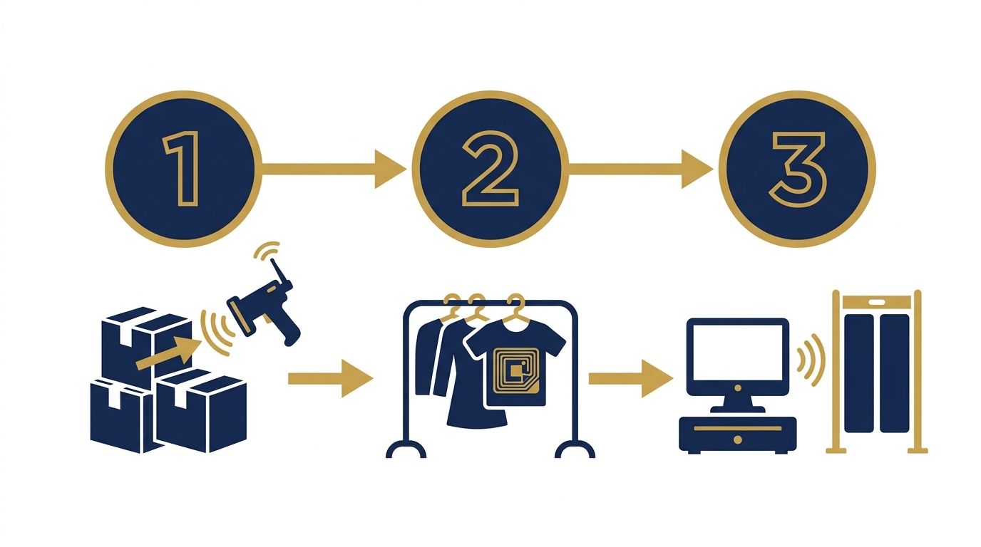 RFID thời trang hoạt động như thế nào trong cửa hàng thực tế?