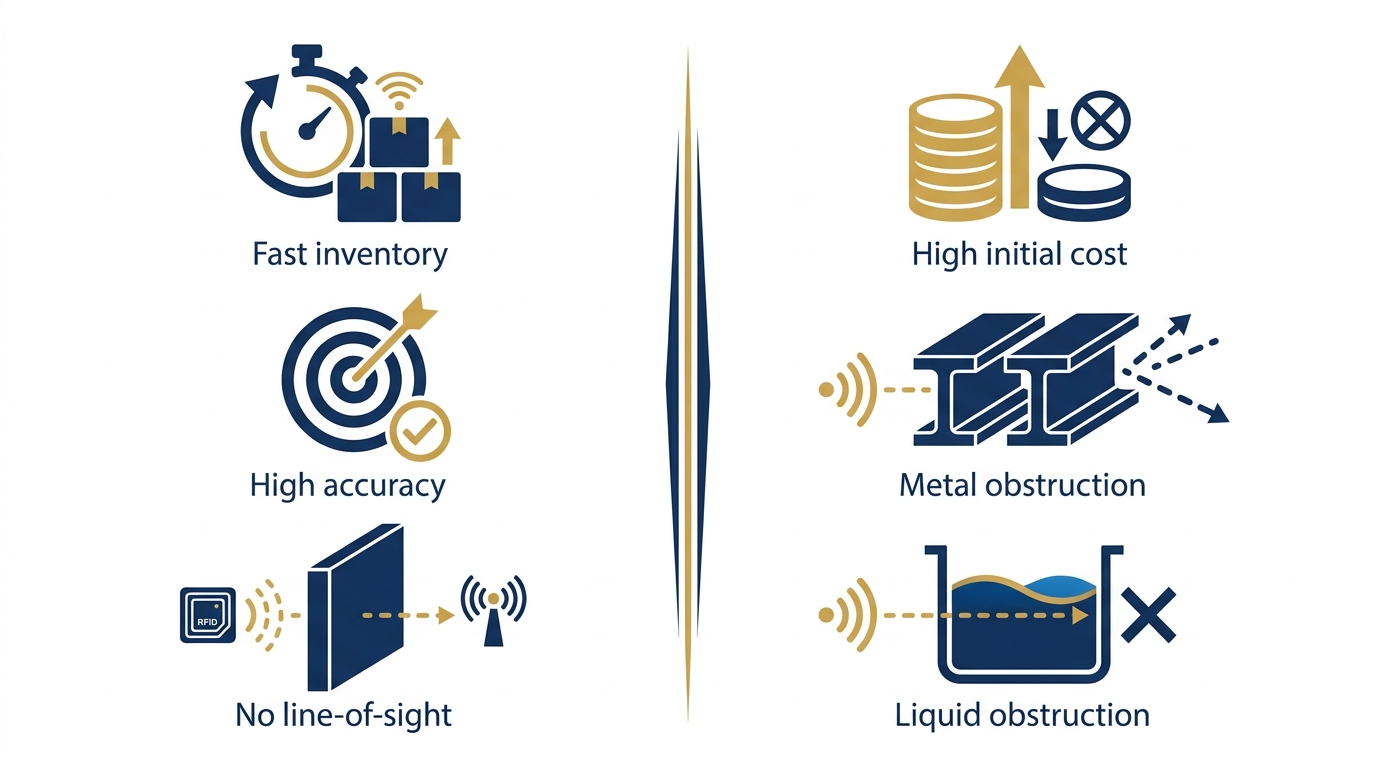 Ưu nhược điểm của hệ thống RFID