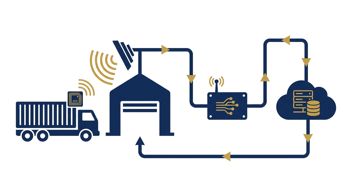 Hệ thống RFID cổng kho hoạt động như thế nào?