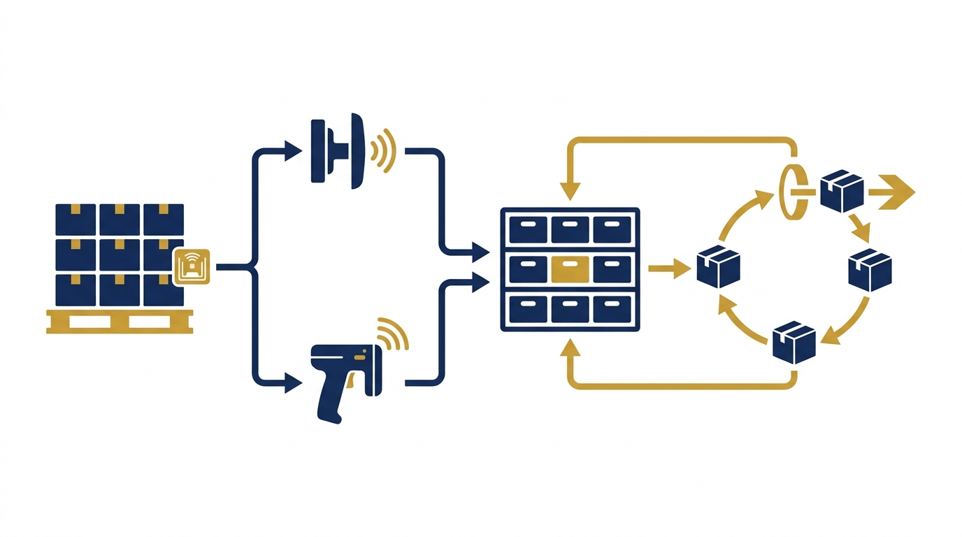 RFID định vị & sắp xếp hàng trong kho là gì?