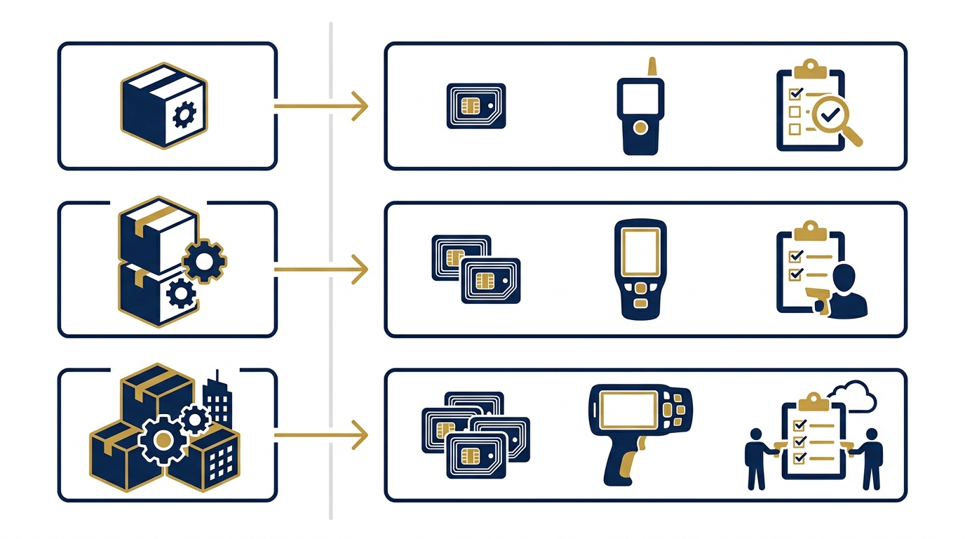 Bảng tổng chi phí đầu tư RFID kiểm kê tài sản cố định theo 3 gói ngân sách
