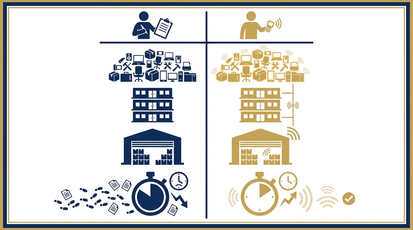 So sánh chi tiết: Kiểm kê thủ công vs RFID theo 5 tiêu chí