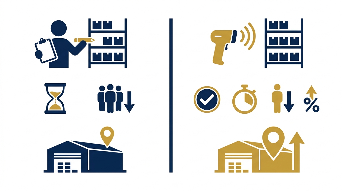 Năng suất tăng bao nhiêu khi chuyển từ thủ công sang RFID?