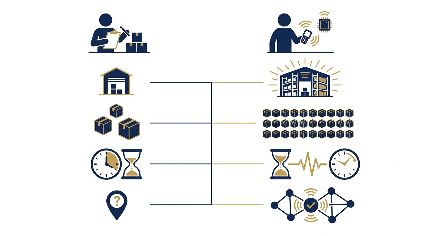 So sánh quản lý kho thủ công và RFID: Nên chọn khi nào?