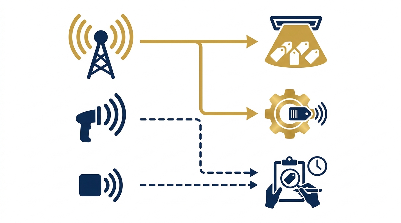 Dải tần RFID nào phù hợp để quản lý công cụ, khuôn, đồ gá?