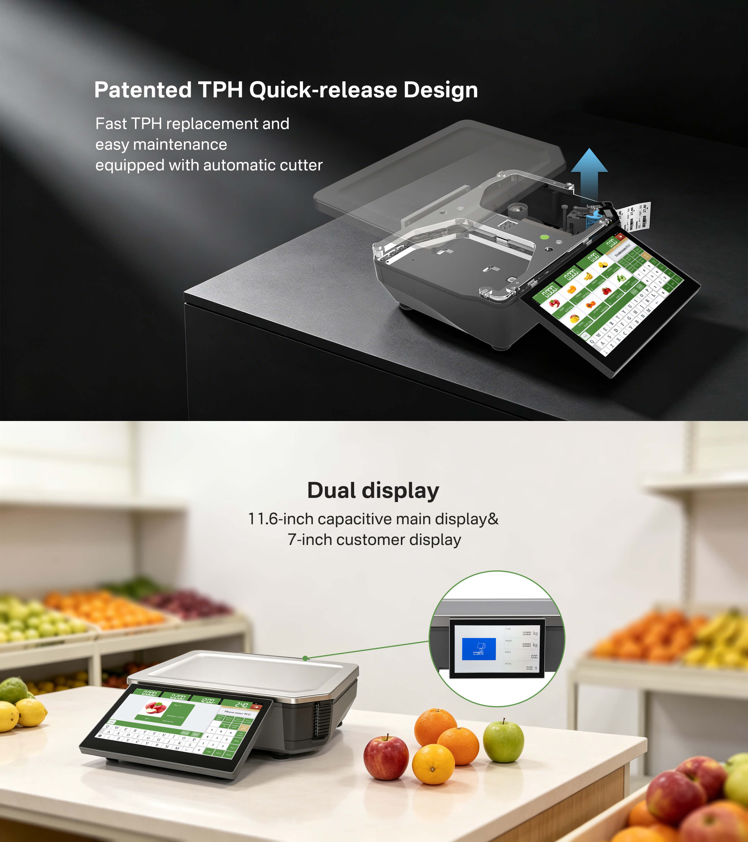 Cân in mã vạch để bàn HPRT C-L1 SMART 6