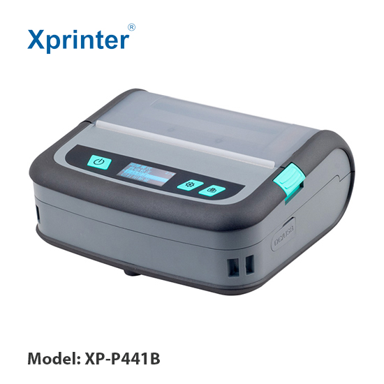 Máy in tem nhãn cầm tay Xprinter XP-P441B khổ 108mm
