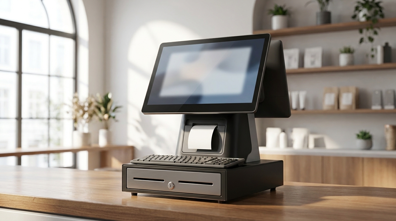SUNMI D2s COMBO Desktop POS Machine – Integrated Printer, Cash Drawer, Keyboard