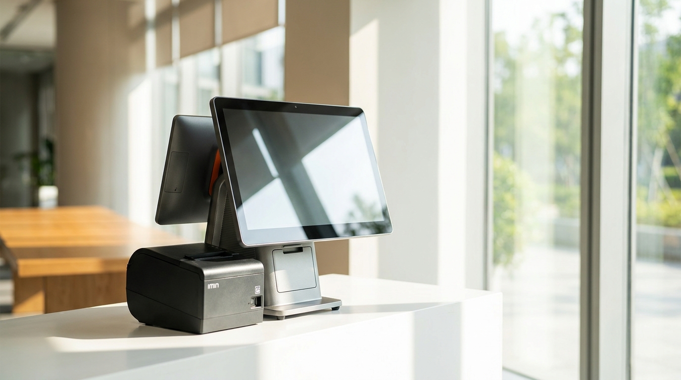 Máy POS iMin Swan 2 Pro — Android 15, màn hình 15.6 inch Full HD
