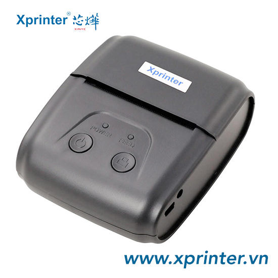 Máy in hóa đơn di động Xprinter XP-P202A: In nhãn/phiếu, màn hình HD, pin 1500mAh