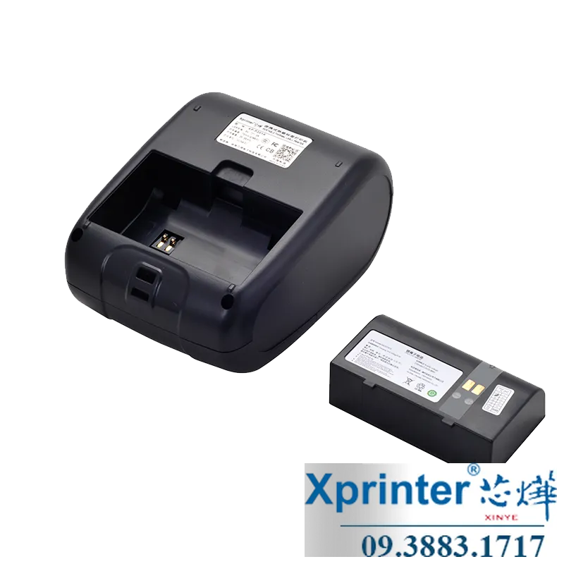 Máy in hóa đơn di động Xprinter XP-P201A — LCD 19 ngôn ngữ, pin 2550mAh 3