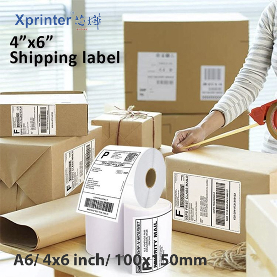 A6 Thermal Paper Xprinter 100x150mm Full Topcoat - 500 Labels 3