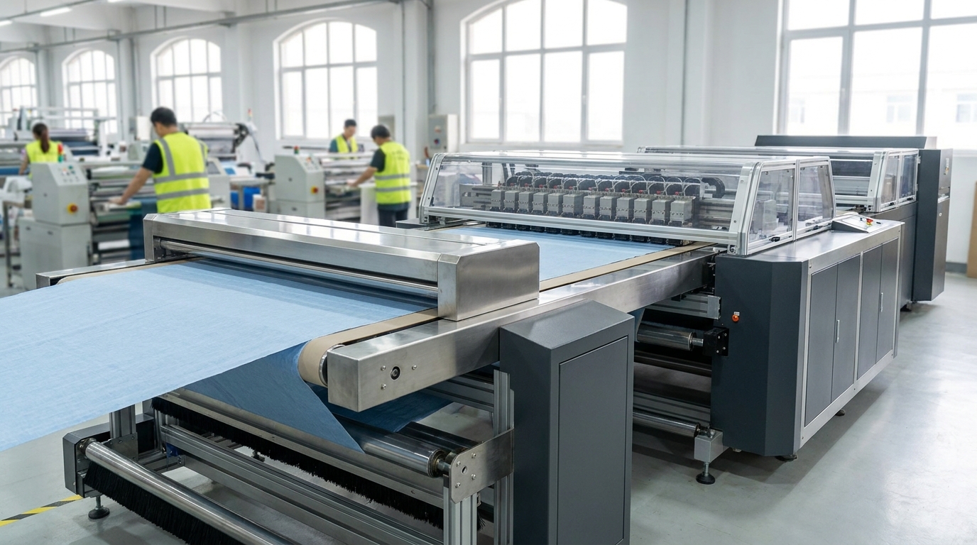 Hanin DA208S COLORS On-line Sizing — Máy in kỹ thuật số trực tiếp lên vải, 96 đầu in Kyocera