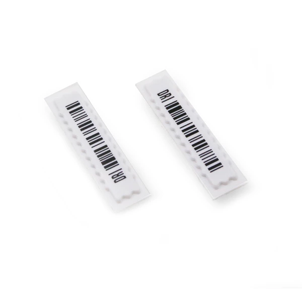 Tem AM007 wavy edge barcode trắng 58KHz