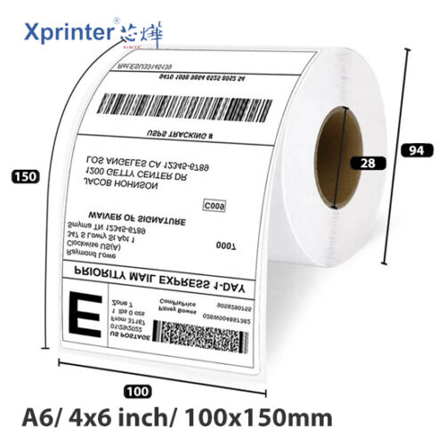 A6 감열지 100x150mm 350매 롤 Xprinter - 이미지 4