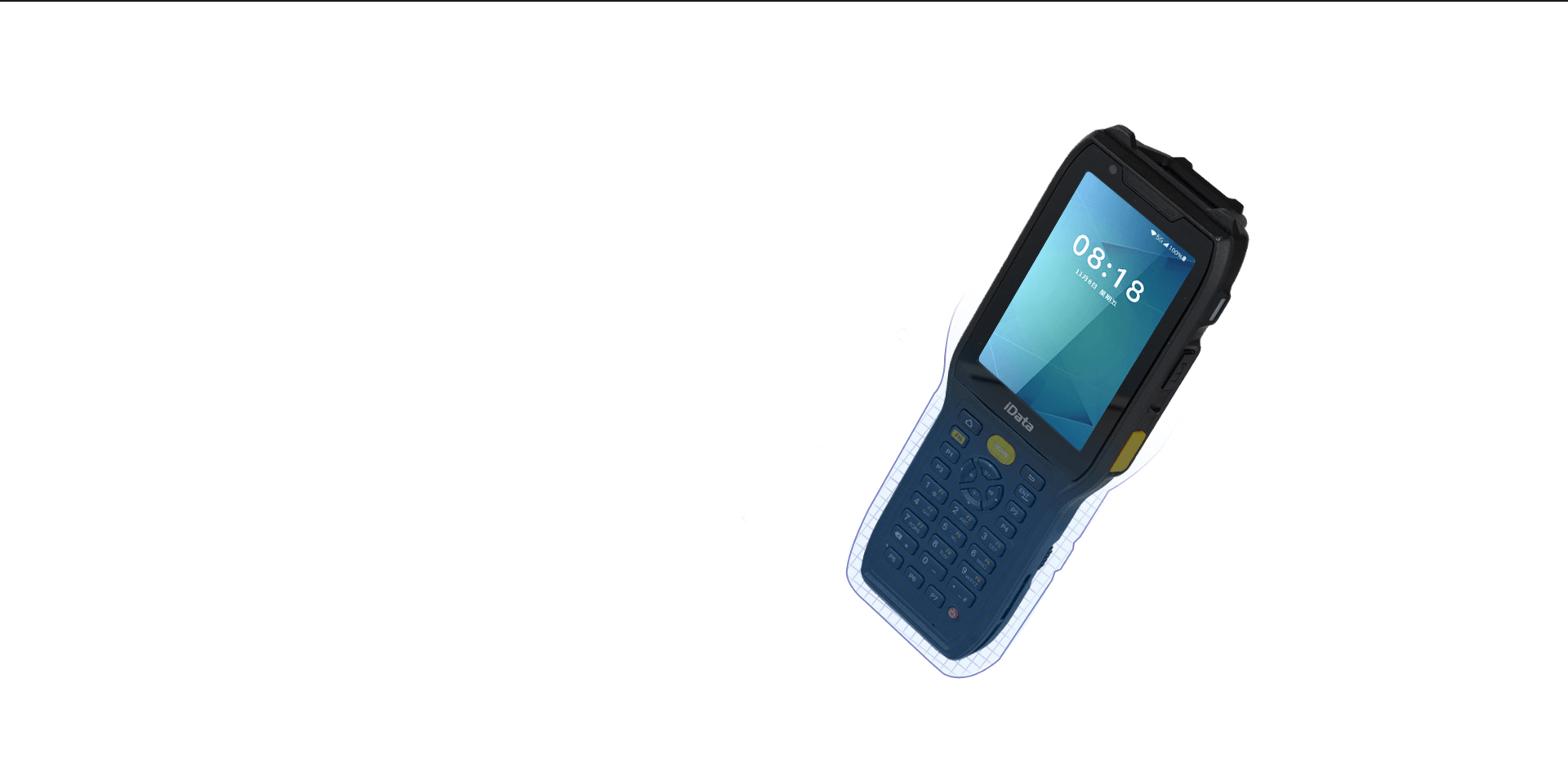 Máy PDA Android 12 iData K8 IP68 pin 6700mAh quét DPM 3
