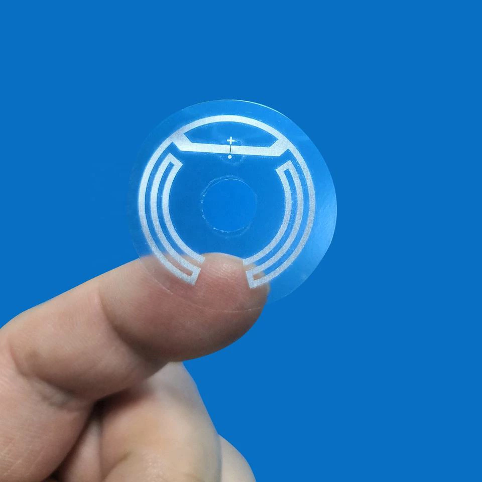 원형 Dia24mm UHF RFID Wet Inlay 태그 Impinj Monza R6/R6A 칩 - 이미지 3