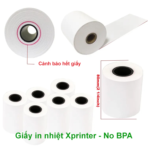 Thermal paper 80mm x 80mm (K80x80) 55m roll 70gsm - image 2