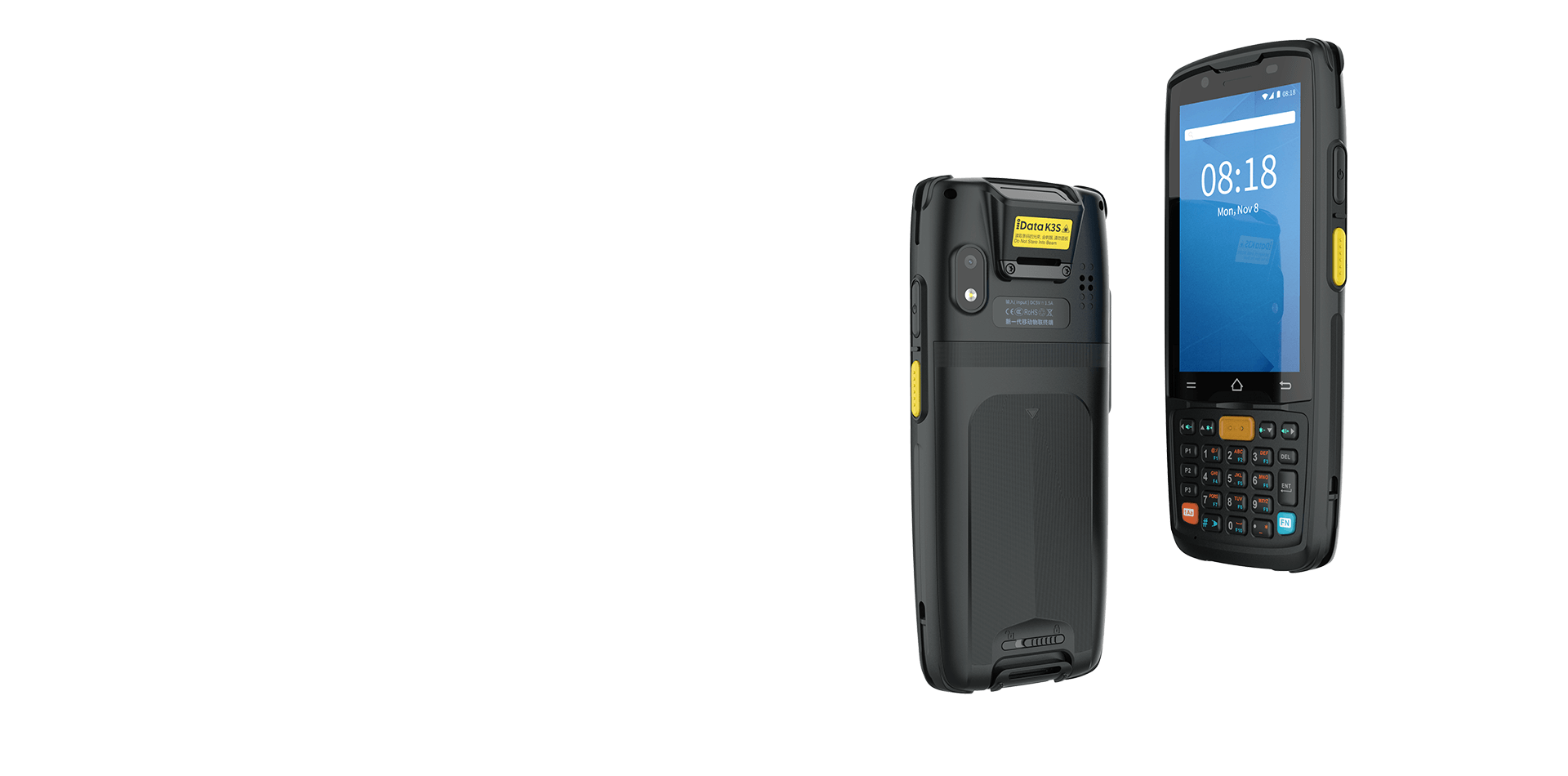 iData K3S 키보드/터치 안드로이드 단말기, Android 12, 4인치 800x480 디스플레이, IP65