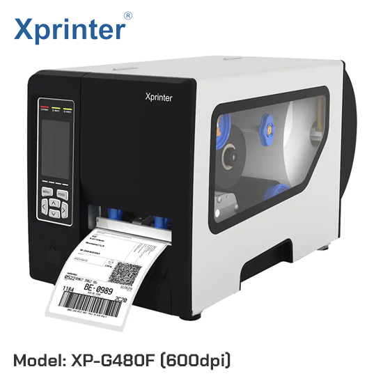 Máy in mã vạch công nghiệp Xprinter XP-G480F 600dpi