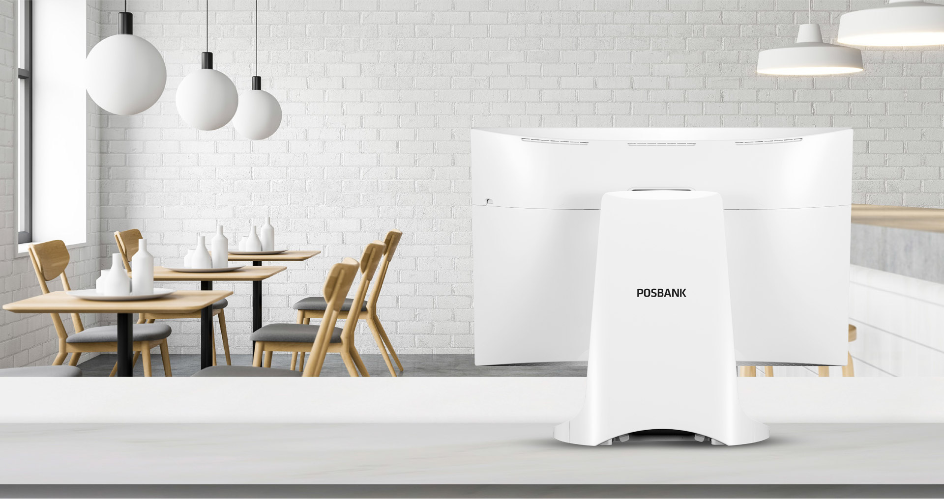 POSBANK APEXA 2150 — 21.5" PCAP 触控屏 POS 终端