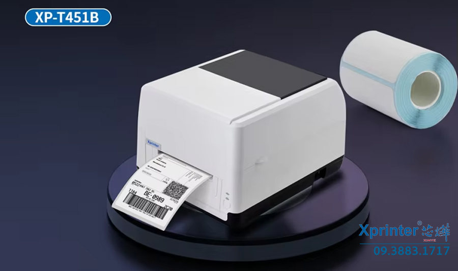 Xprinter XP-T451B 감열전사 바코드 프린터 203dpi USB/LAN/COM - 이미지 2