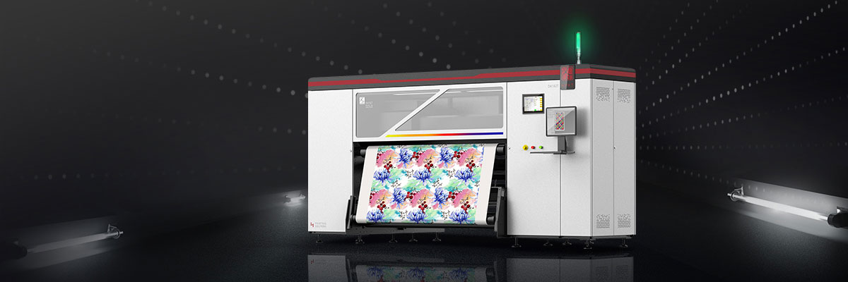 Máy in kỹ thuật số vải cuộn-cuộn Dye Sublimation HPRT DA182TL tốc độ 650㎡/h