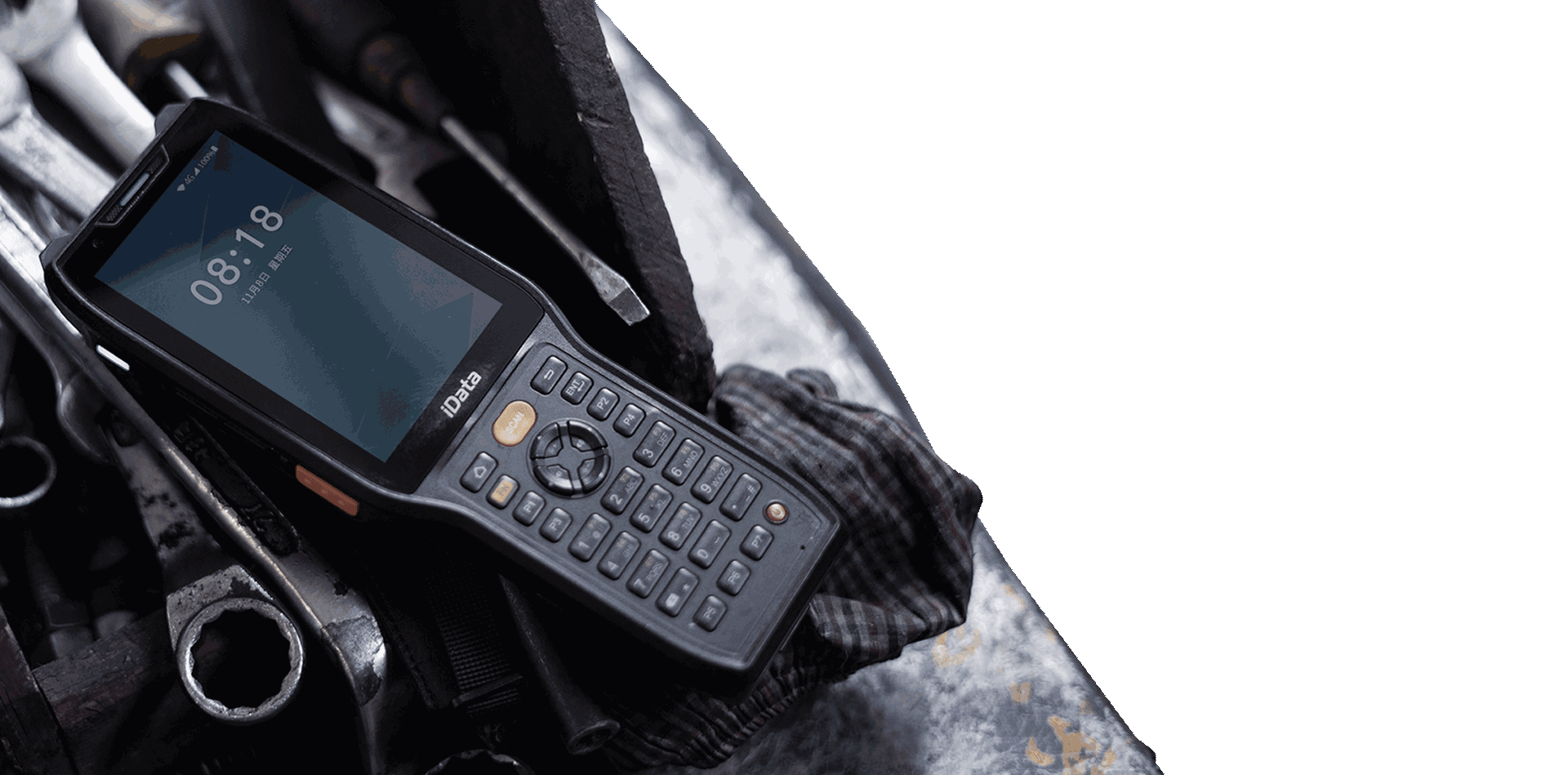 Máy PDA Android 12 iData K8 IP68 pin 6700mAh quét DPM 2