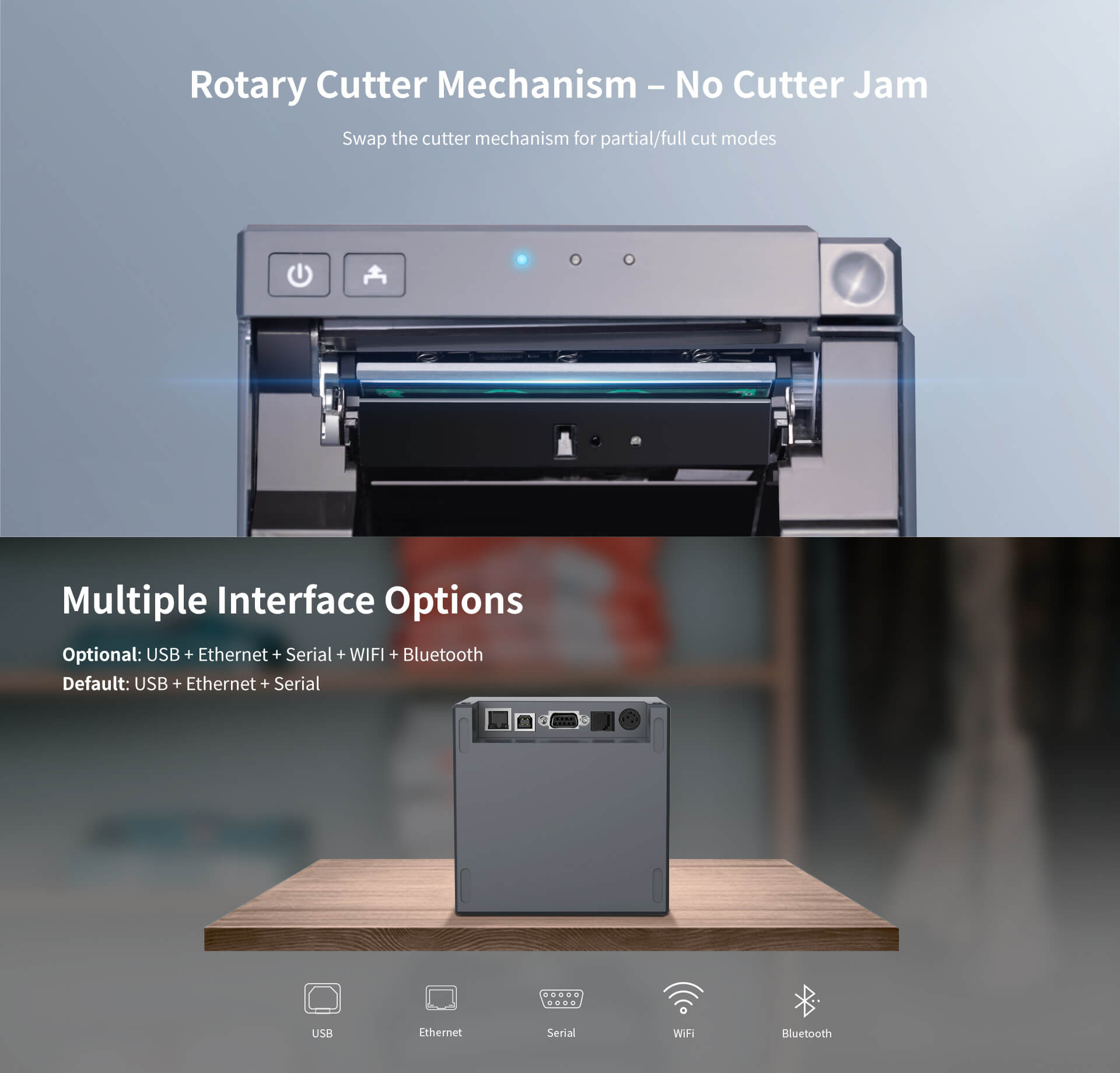 Máy in hóa đơn HPRT TP80R — 3 inch, in nhiệt trực tiếp, 250 mm/s 6