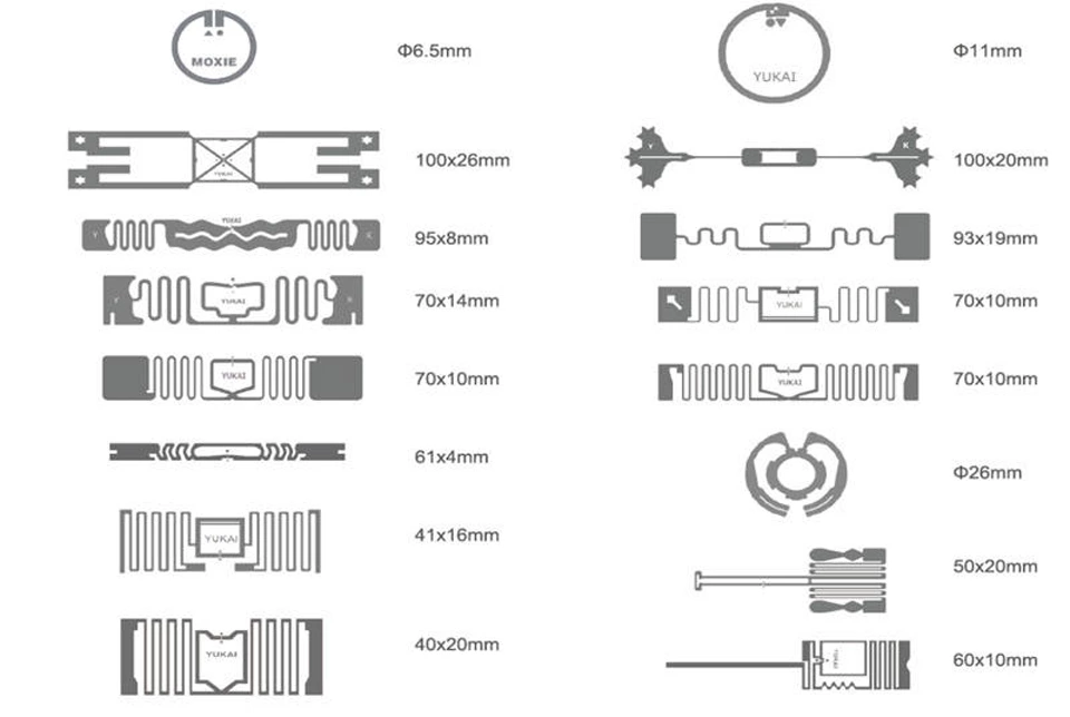 UHF Inlay 860-960MHz 방수 UHF R6-P 윈드실드 스티커 RFID Inlay 6