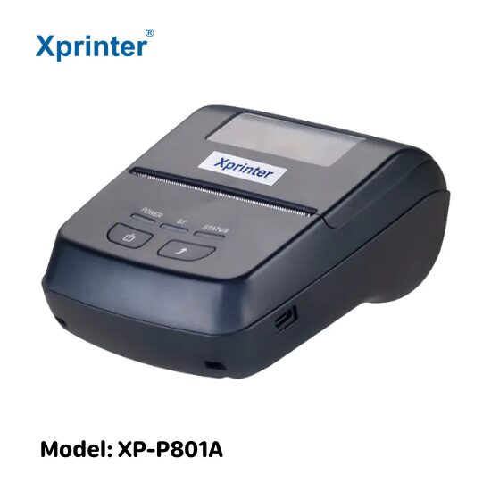 Máy in hóa đơn di động Xprinter XP-P202A: In nhãn/phiếu, màn hình HD, pin 1500mA - ảnh 3