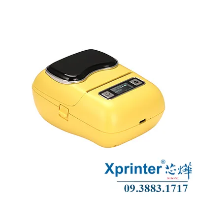 Máy in di động Xprinter XP-P302A: in nhãn & hóa đơn, pin 2000mAh, màn hình LCD, hỗ trợ QRCODE