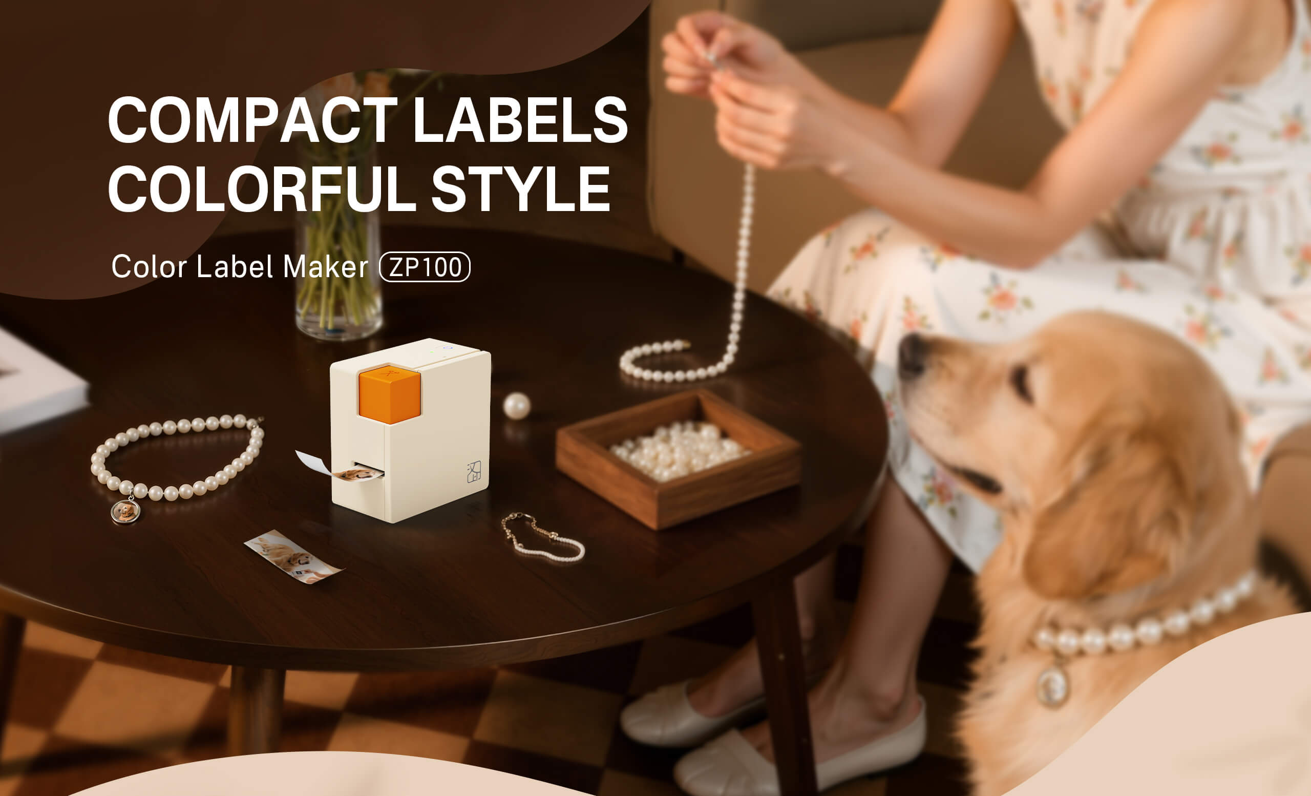 Máy in nhãn màu HPRT ZP100 — In màu Zink, Bluetooth, Type-C - ảnh 2