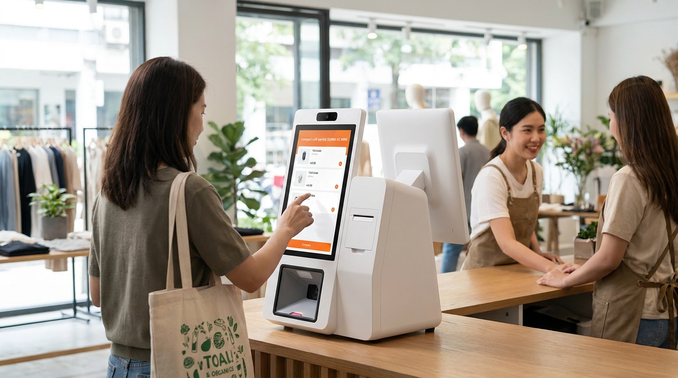 SUNMI K2 MINI Self-Service Kiosk - Contactless Payment Solution