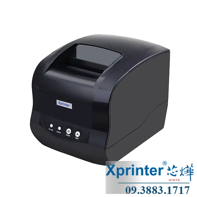 Máy in mã vạch XP-D367B: in nhiệt 203 DPI, tốc độ 152 mm/s, USB/WiFi/Bluetooth 4