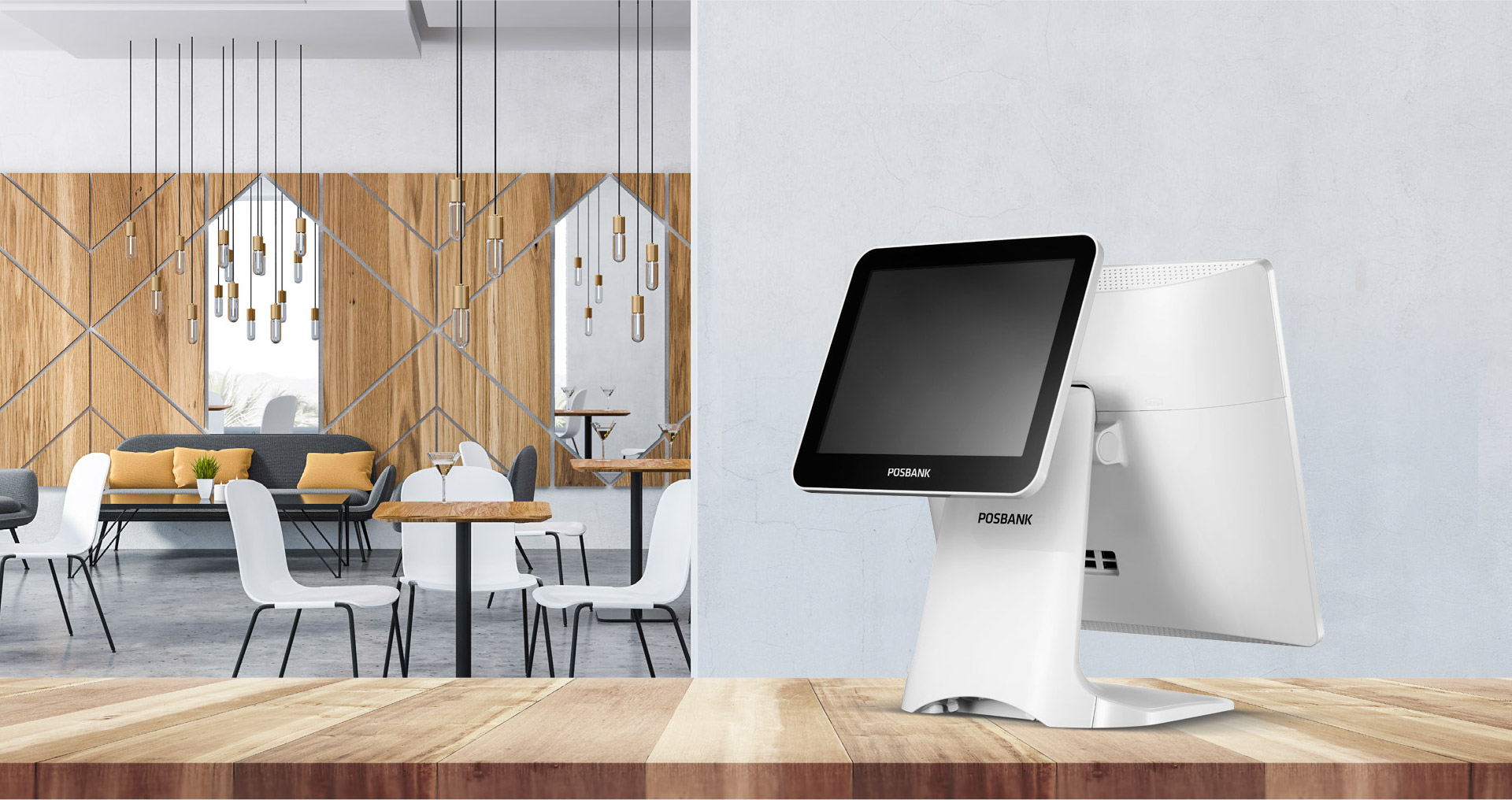 POSBANK APEXA 1500 — 15英寸触摸屏POS终端