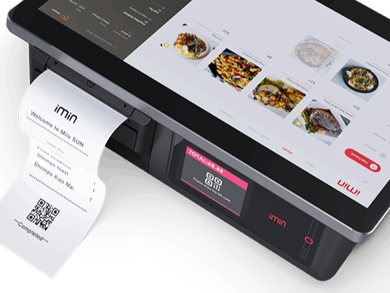 Máy POS để bàn iMin D1 — 4G, Wi-Fi, màn hình kép 3