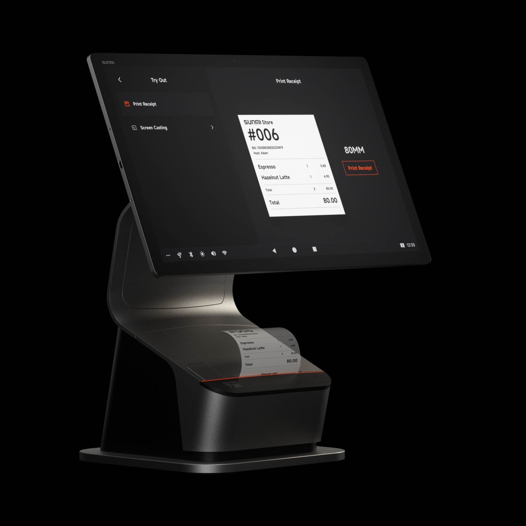 High-Performance SUNMI T3 PRO Desktop POS System 6