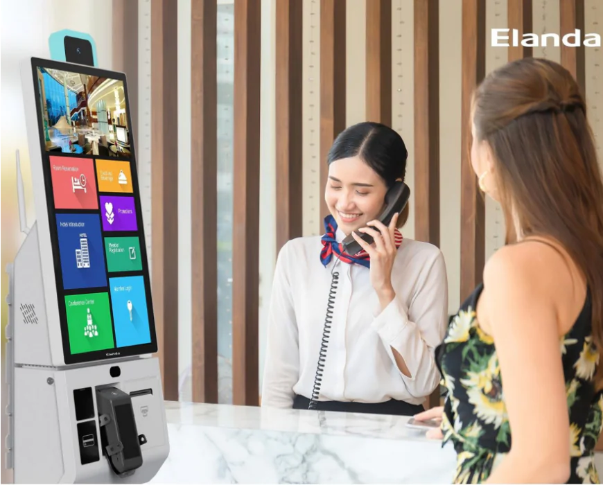 Elanda S27 27인치 슬림 베젤 셀프서비스 키오스크 6