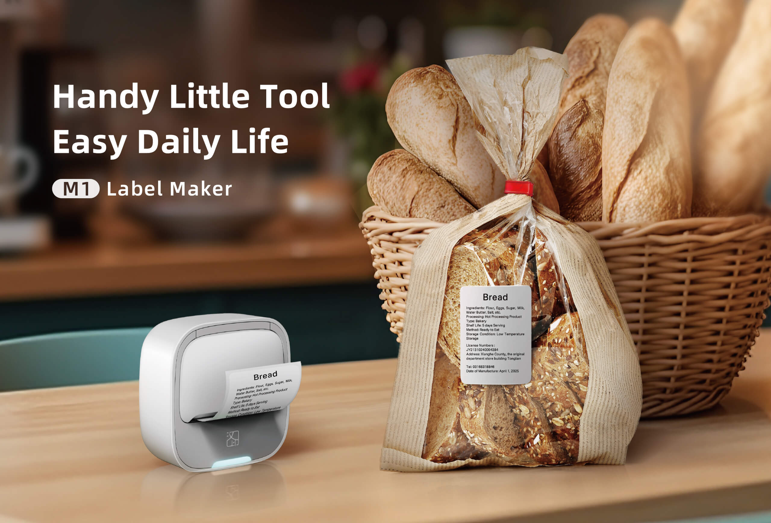Máy in nhãn cầm tay HPRT M1 — Bluetooth, in nhiệt không mực - ảnh 3