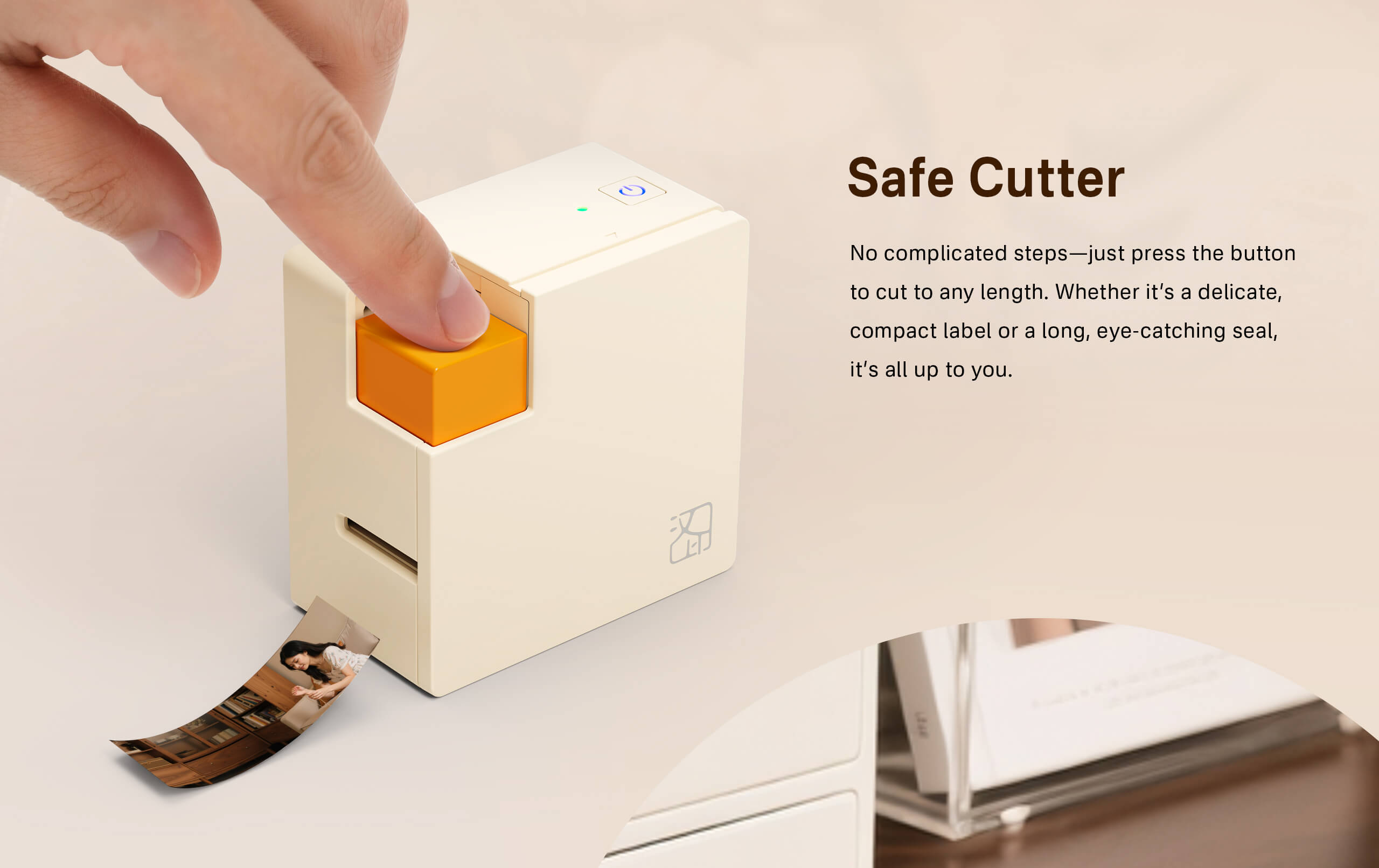 Máy in nhãn màu HPRT ZP100 — In màu Zink, Bluetooth, Type-C - ảnh 4