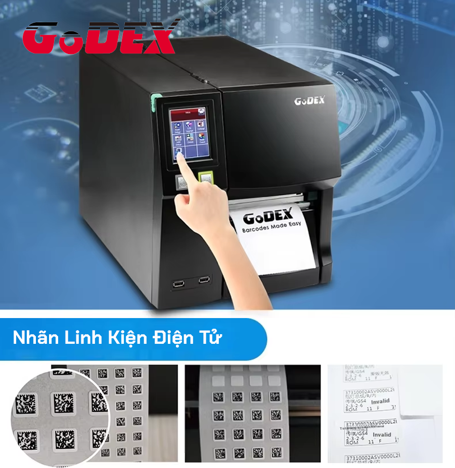 Máy in mã vạch công nghiệp GoDEX ZX1200Xi PRO - ảnh 1