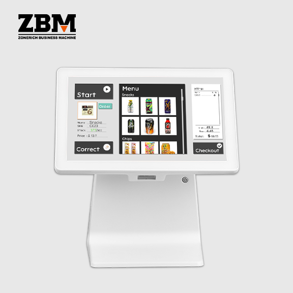 Zonerich ZQ-A1012 POS 단말기 10.1인치 가로형 디스플레이, Android OS 2