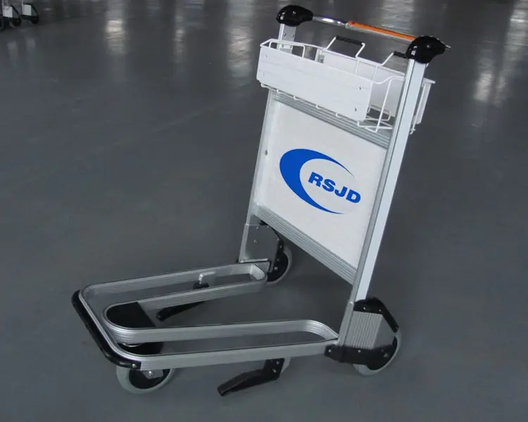 250kg Aluminum Hand Brake Airport Trolley Cart with Three Wheels — Việt Đức Trí - ảnh 2