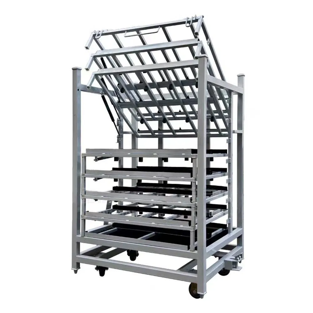Foldable Warehouse Rack & Metal Storage Cage for Automotive Parts Packaging and - ảnh 1
