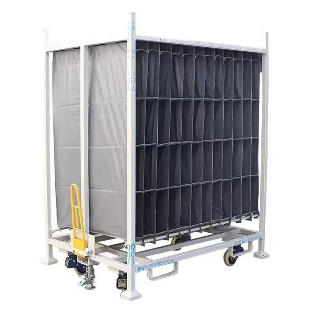Foldable Warehouse Rack & Metal Storage Cage for Automotive Parts Packaging and - ảnh 3