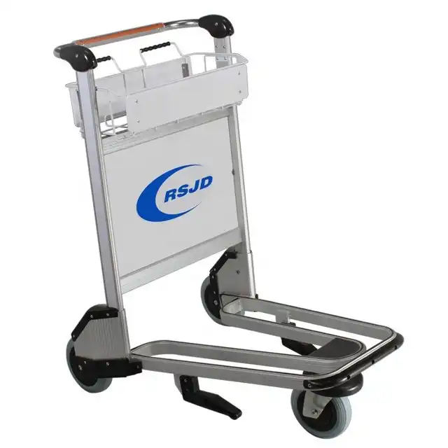 250kg Aluminum Hand Brake Airport Trolley Cart with Three Wheels — Việt Đức Trí - ảnh 4