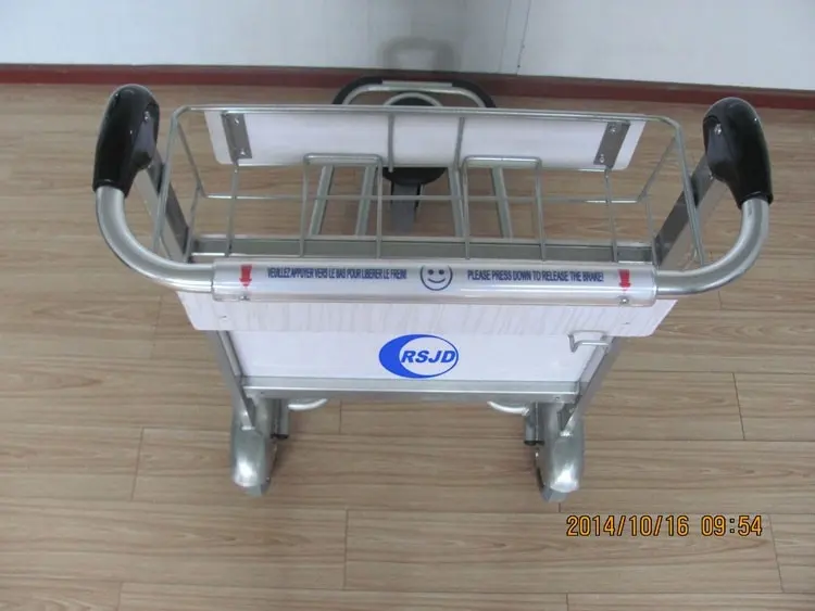 250kg Aluminum Hand Brake Airport Trolley Cart with Three Wheels — Việt Đức Trí - ảnh 3